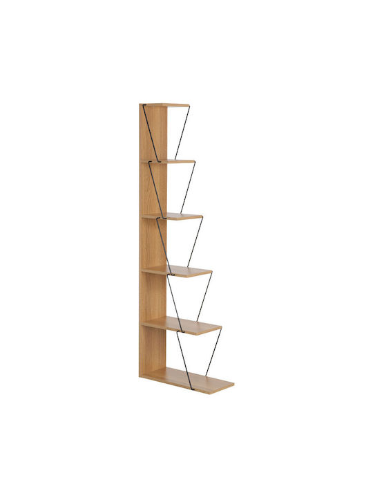 Mini Tars Bookcase Sonoma Black 50x22x150cm
