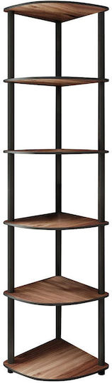 Γωνιακή Βιβλιοθήκη Balle Καρυδιά 34x34x173εκ. Γωνιακή Βιβλιοθήκη Balle Καρυδιά 34x34x173εκ.