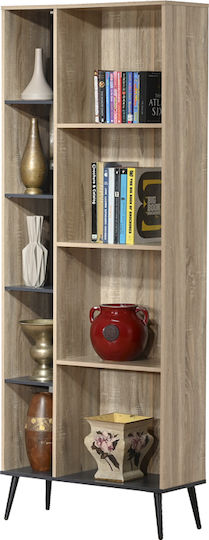 Bibliotecă Zezan Sonoma-Antracit 76.5x30x200.5 cm Bibliotecă Zezan Sonoma-Antracit 76.5x30x200.5 cm