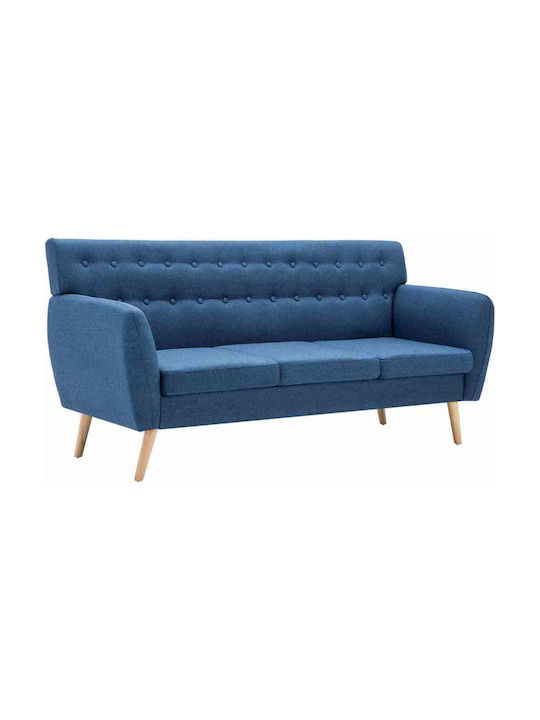 Three-Seater Couch Blue 172x70x82cm
