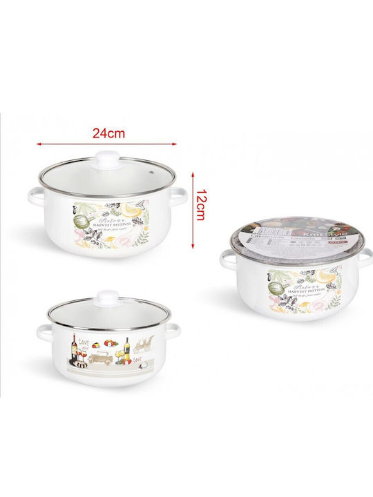 Flache Aluminium Töpfe aus Aluminium 5l / 24cm