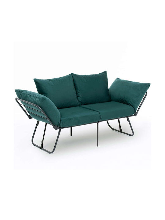 Viper Two-Seater Sofa Bed Petrol 150x60x78 cm