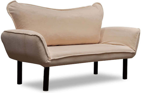 Διθέσιος Καναπές Cream 140x65x70εκ.
