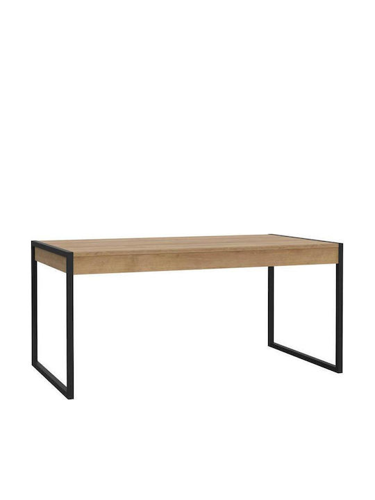 Τραπέζι Τραπεζαρίας Μεταλλικό Riviera Oak 166x90x77εκ.