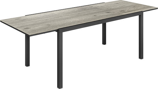 Επεκτεινόμενο Γκρι 240+80x90x74εκ.