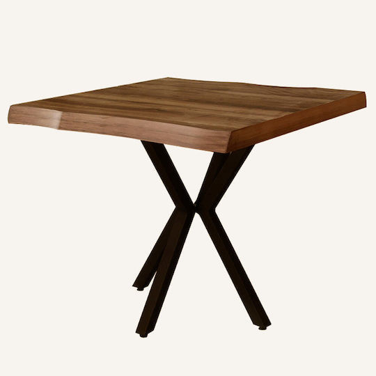 Safir Τραπεζαρίας Καφέ 87x80x75εκ. Safir Τραπεζαρίας Καφέ 87x80x75εκ.