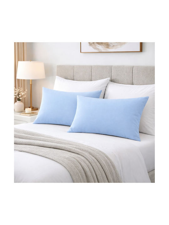 Astron Italy Σετ Μαξιλαροθήκες Blue 52x72εκ.