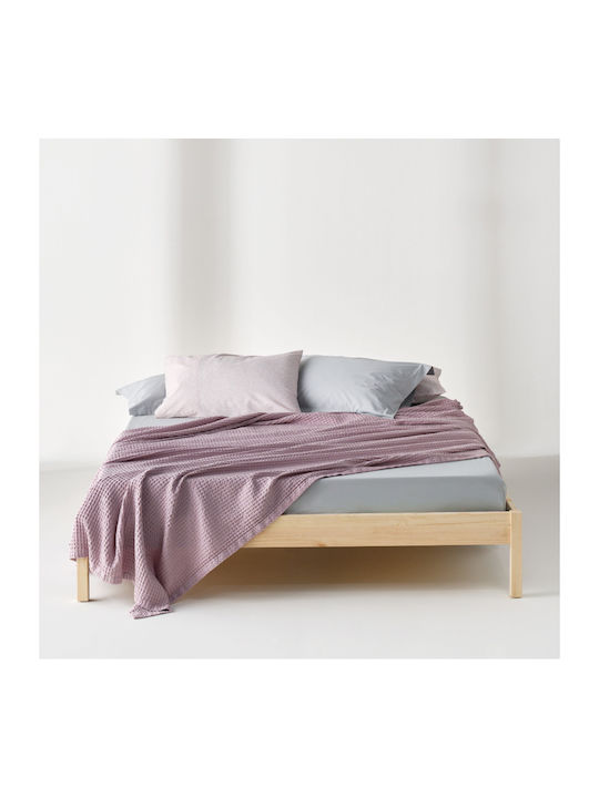 Kentia Cecilia Κουβέρτα Πικέ Υπέρδιπλη 220x240εκ. Λιλά