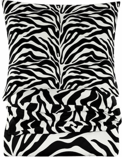 Cotton Market Σετ Μονή 160x200εκ. Zebra