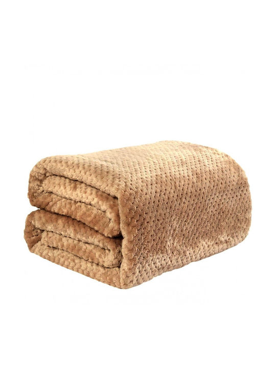 Ehome Ehome Fleece Übergröße Decke 220x240cm Beiges 11 Geschenk Übergröße Decke Fleece PopCorn 220x240