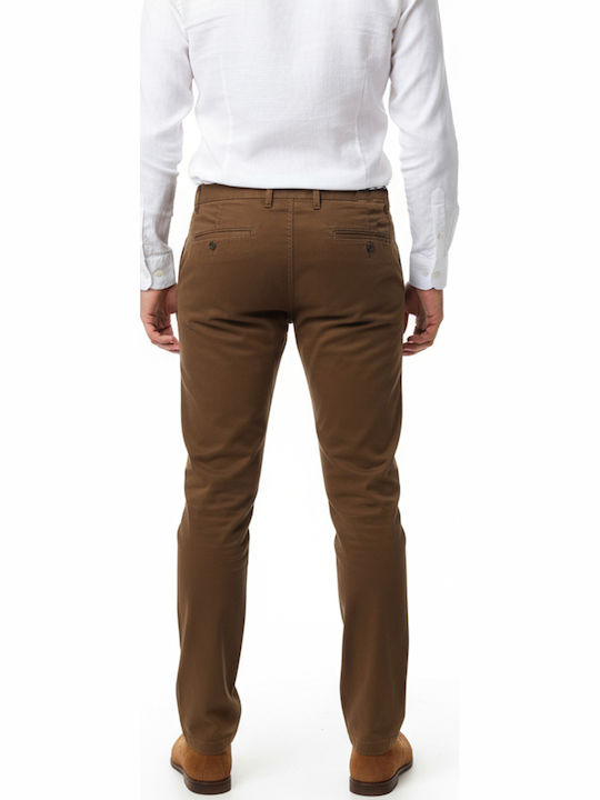 Mezzo Uomo Herrenhosen Chino Tabac Braun