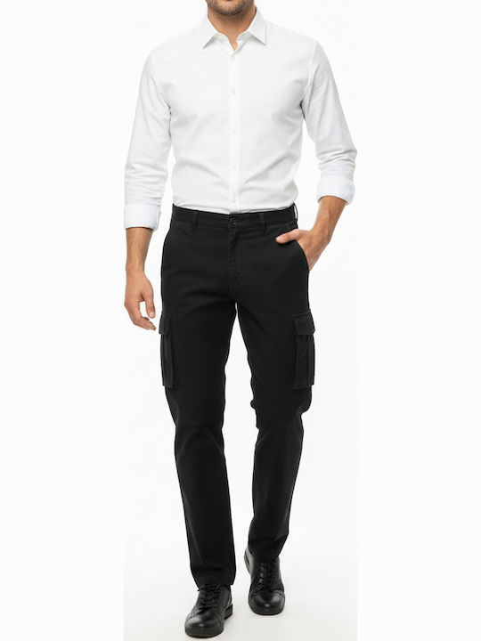 Pantaloni Cargo cu Slim Fit Negru