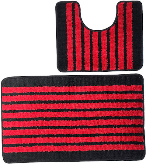 Kotonia Home Set Badematten Rot 50x80cm 2 Stück Kotonia Home Set Badematten Rot 50x80cm 2 Stück