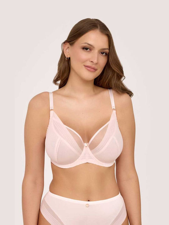 Powdery Minimizer Bra without Padding Underwire