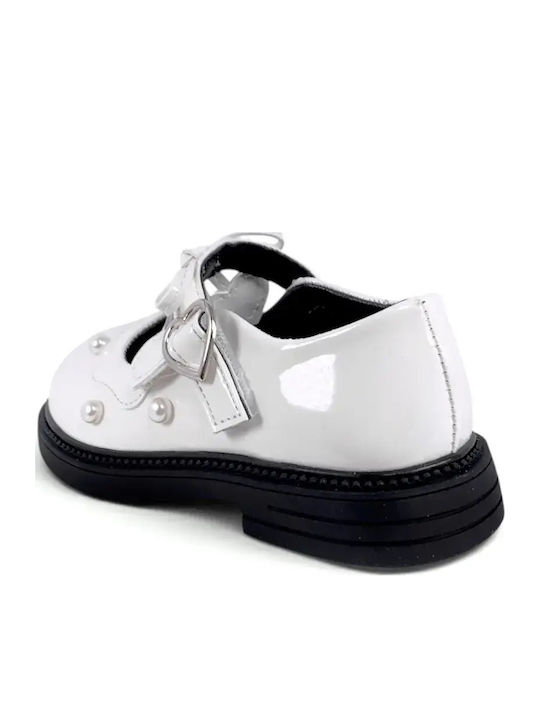 Kinder Pumps & Ballerinas mit Klettverschluss Weiße