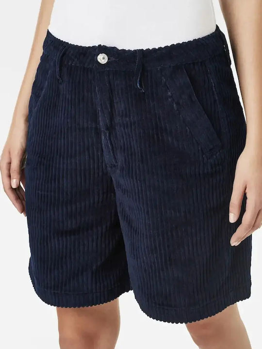 Дамска бермудa Bold Indigo Corduroy, Тъмносин