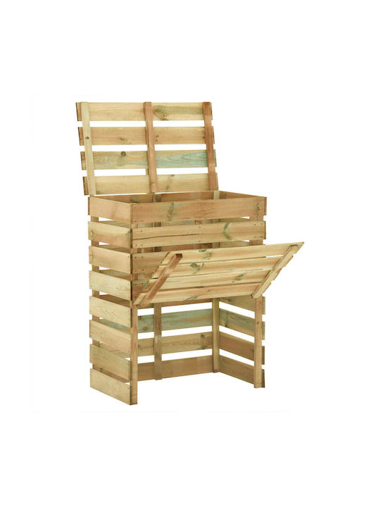 Дървено Външна Табуретка Зелена 110x58x113см