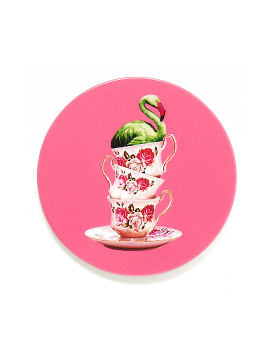 Flamingo Ceramic Coaster 4 Pieces