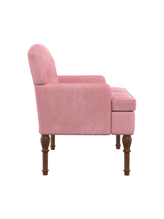 Doppelsitzer Samt Rosa 111x65x79cm