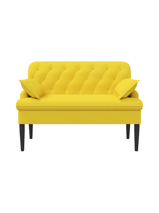 Canapea Cu Două Locuri Deschisă Galben Deschis 111x68x80cm