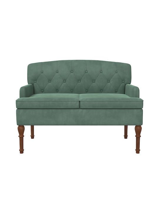 Canapea Cu Două Locuri Catifea Albastru Deschis 111x65x79cm