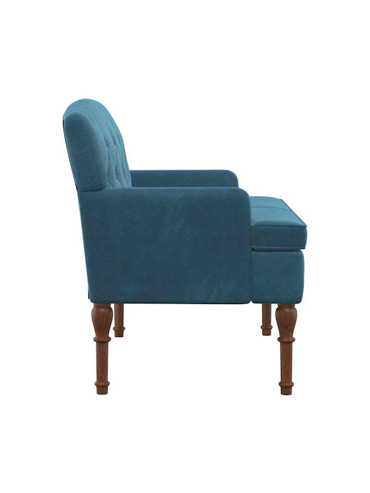 Doppelsitzer Samt Blau 111x65x79cm