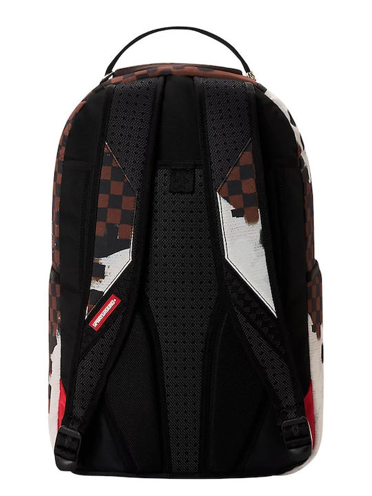 Sprayground Sharks In Paris Cotton Canvas Painted Backpack Sprayground Sharks In Paris Cotton Canvas Painted Backpack