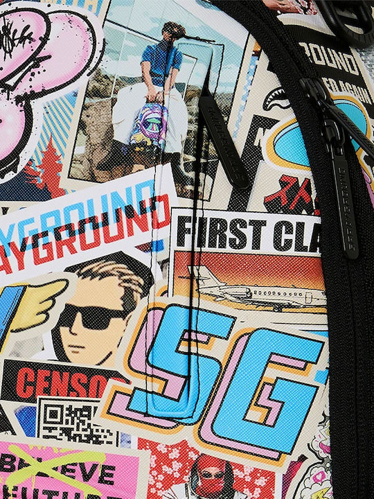Sprayground Мъжка раница Punk Sticker Shark Multi 910b8651nsz