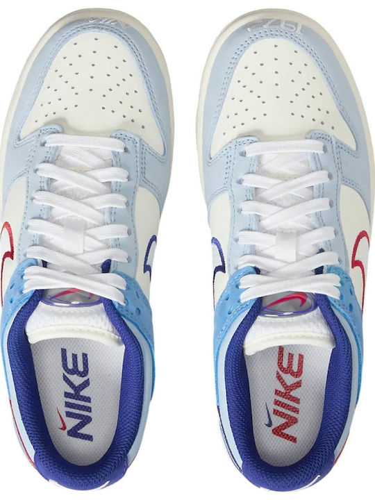 Dunk Low Adidasi copii Albe