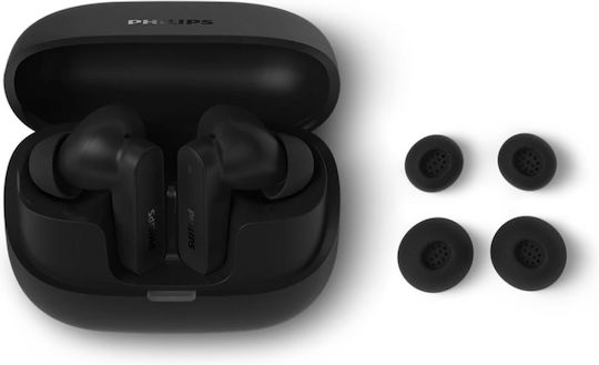 Philips TAT3000BK In-Ear Bluetooth Handsfree Headphones with Sweat Resistance and Charging Case Black