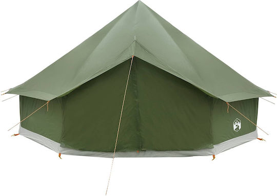vidaXL Σκηνή Camping Teepee Χακί 4 Εποχών 500x500x300εκ.