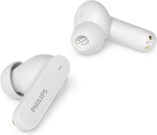 Philips TAT3000WT In-ear Bluetooth Handsfree Ακουστικά με Αντοχή στον Ιδρώτα και Θήκη Φόρτισης Λευκά