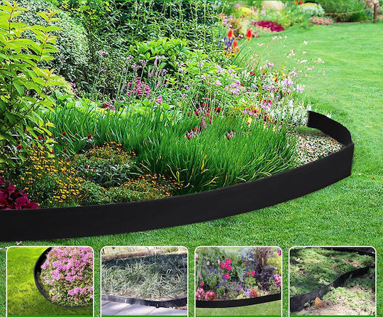 Kunststoff Gartenhecke in Schwarz Farbe