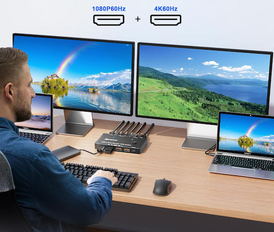 B0F5NTSGGT KVM & Data Switch με USB-C / HDMI / USB