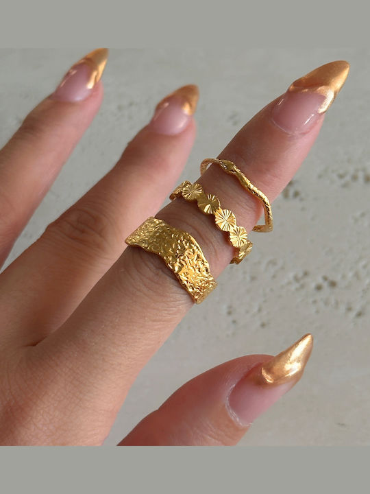 Enotia Damen Stahl Vergoldeter Ring Enotia Damen Stahl Vergoldeter Ring