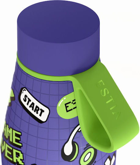 Estia Flow Save The Aegean Recycelbare Thermosflasche Rostfreier Stahl BPA-frei 500ml Game Over