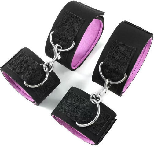 Smd Restrain Me Thigh Wrist Cuffs BDSM Restraint Set Thigh Wrist Black