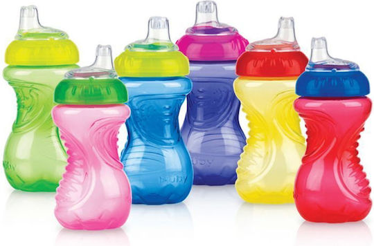 Nuby Easy Grip Baby Sippy Cup Plastic Multicolour For 6m+ 300ml