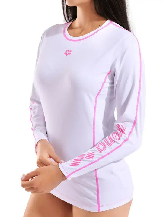 Arena Women's Long Sleeve Sun Protection Shirt White