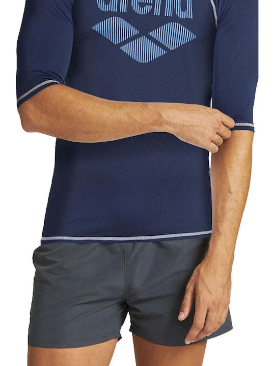 Arena UPF 50+ Men's Short Sleeve Sun Protection Shirt Blue
