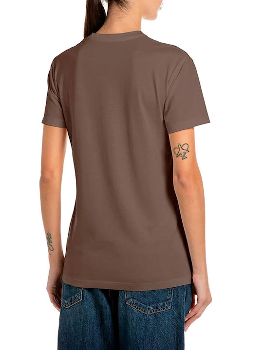 Replay T-Shirt Καφε