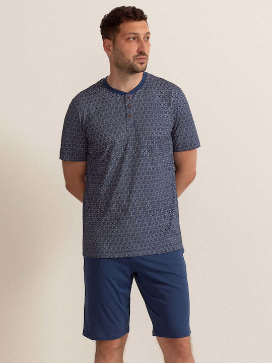 Sofiaman Sommer Herrenpyjama Bluse Baumwolle Garet