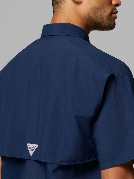 Pfg Bahama Ii Κοντομάνικο Πουκάμισο Collegiate Navy