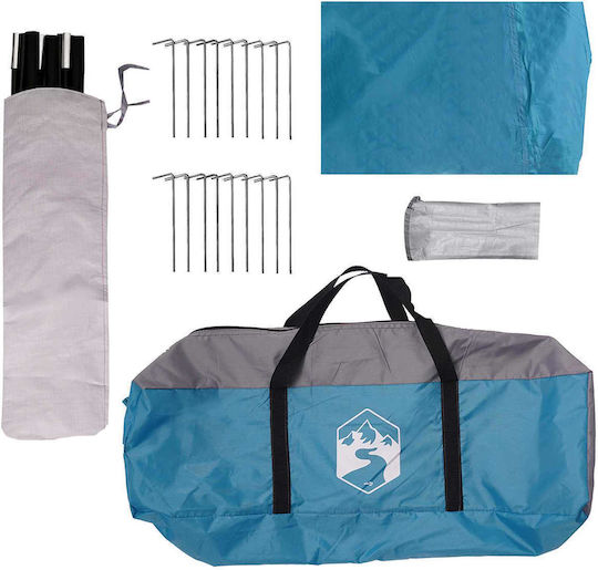 vidaXL Campingzelt Blau 600x400x268cm