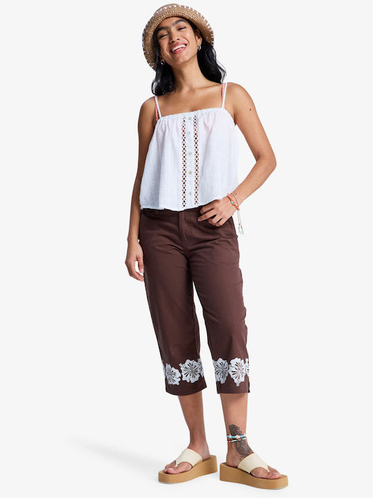 Women's Fabric Trousers Brown