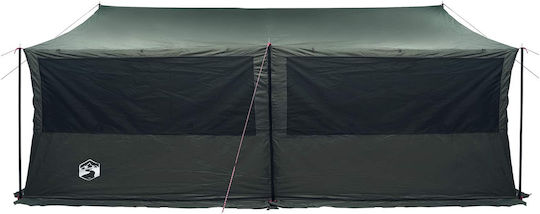 vidaXL Къмпинг сцена Каки 600x400x268см