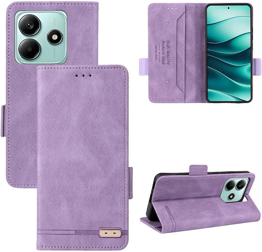 Book Tempered Glass Μωβ (Poco M7 Pro)