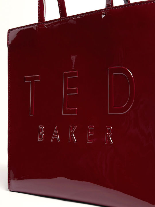 Webbing Γυναικεία Tote Τσάντα Μπορντό