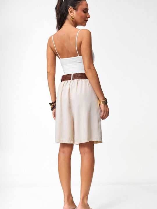 Women's Beige Bermuda
