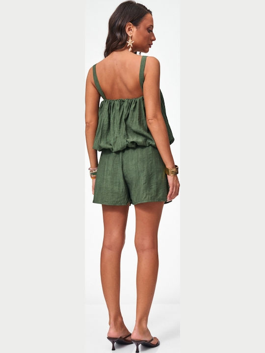 Women's Set with Shorts Khaki